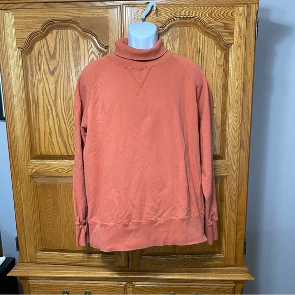 Champion x Todd Snyder Turtleneck Sweatshirt Crewneck Orange Mens Size XL - Picture 8 of 13